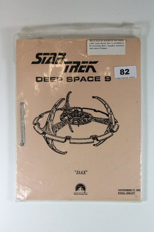 A 1992 Star Trek Deep Space 9 script `Dax`