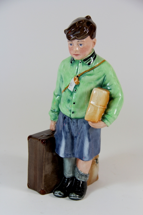 A Royal Doulton figure of the Boy evacuee limited editon 2378/9500 HN3202