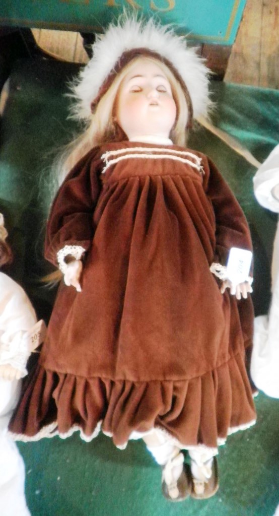 Alt, Beck & Gottschalk bisque head girl doll, incised `A B G 1362`, sleeping eyes.  Double jointed