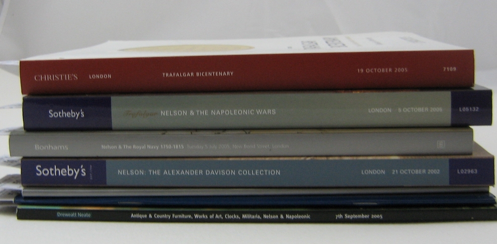 NELSON & TRAFALGAR BICENTENARY, 2005, a complete group of auction catalogues for the specialist
