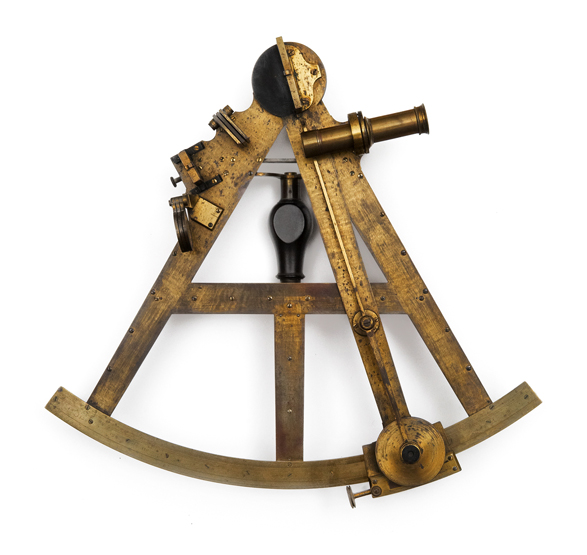 A FINE 12½IN. RADIUS FLAT-FRAME VERNIER SEXTANT BY JESSE RAMSDEN, LONDON, CIRCA 1790, apparently