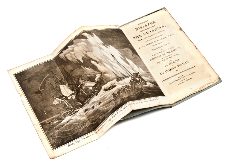 A MANUSCRIPT ACCOUNT OF THE WRECK OF THE EAST INDIAMAN LADY BURGESS ON THE 20TH APRIL 1806,