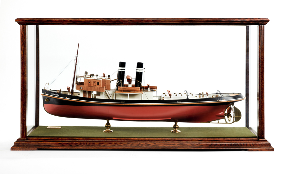 A FINELY DETAILED AND WELL-PRESENTED BUILDER’S-STYLE MODEL OF THE ADMIRALTY RESCUE TUG CORINGA,