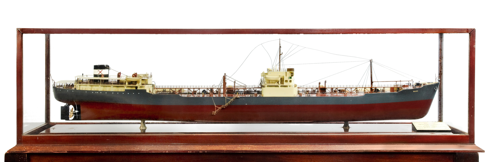 A BUILDER’S BOARDROOM MODEL FOR THE TANKER S.S. NAREK, BUILT FOR THE BALTIC TRADING CO. BY