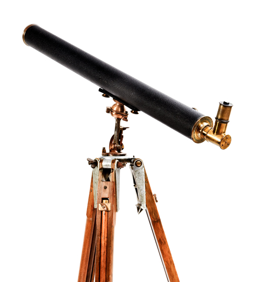 A 20TH-CENTURY 3IN. TWO-DRAW ASTRONOMICAL REFRACTING TELESCOPE BY BROADHURST CLARKSON & CO., LONDON,