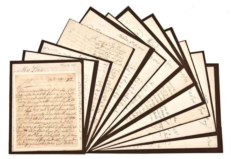 AN INTERESTING COLLECTION OF QUEEN ANNE-PERIOD NAVAL AUTOGRAPH ORDERS, twelve, composed between 1706