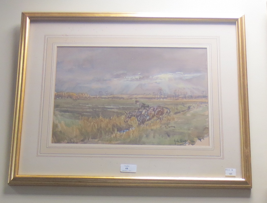 John King, Dyke Country, watercolour John King, Dyke Country, watercolour