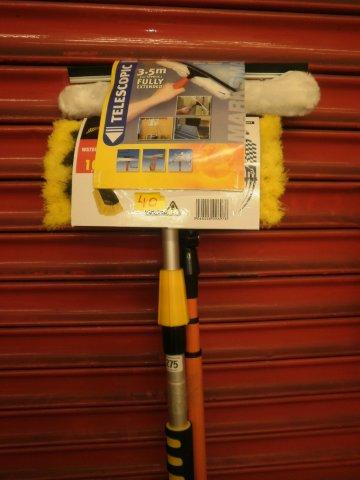 A 3.5 metre telescopic conservatory/window cleaning brush set.