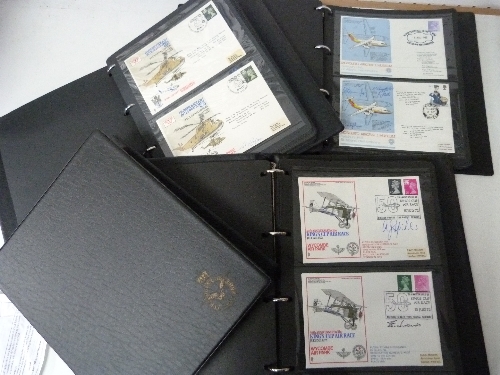 A collection of RAF Musuem Covers, in four albums, majority pre signed.