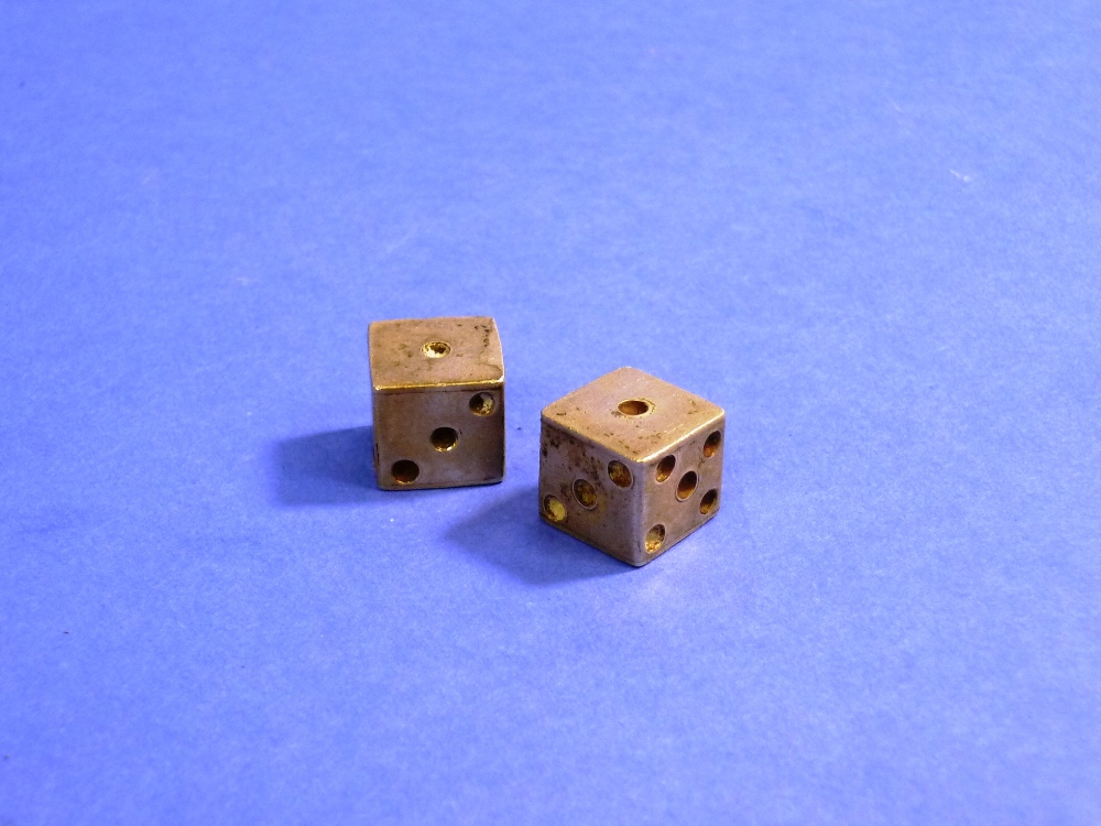 A pair of Mexican sterling silver Dice (2)