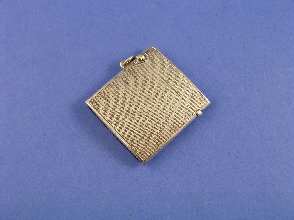 A George V silver Vesta Case, by Asprey & Co Ltd, hallmarked Chester, 1924, of square form with
