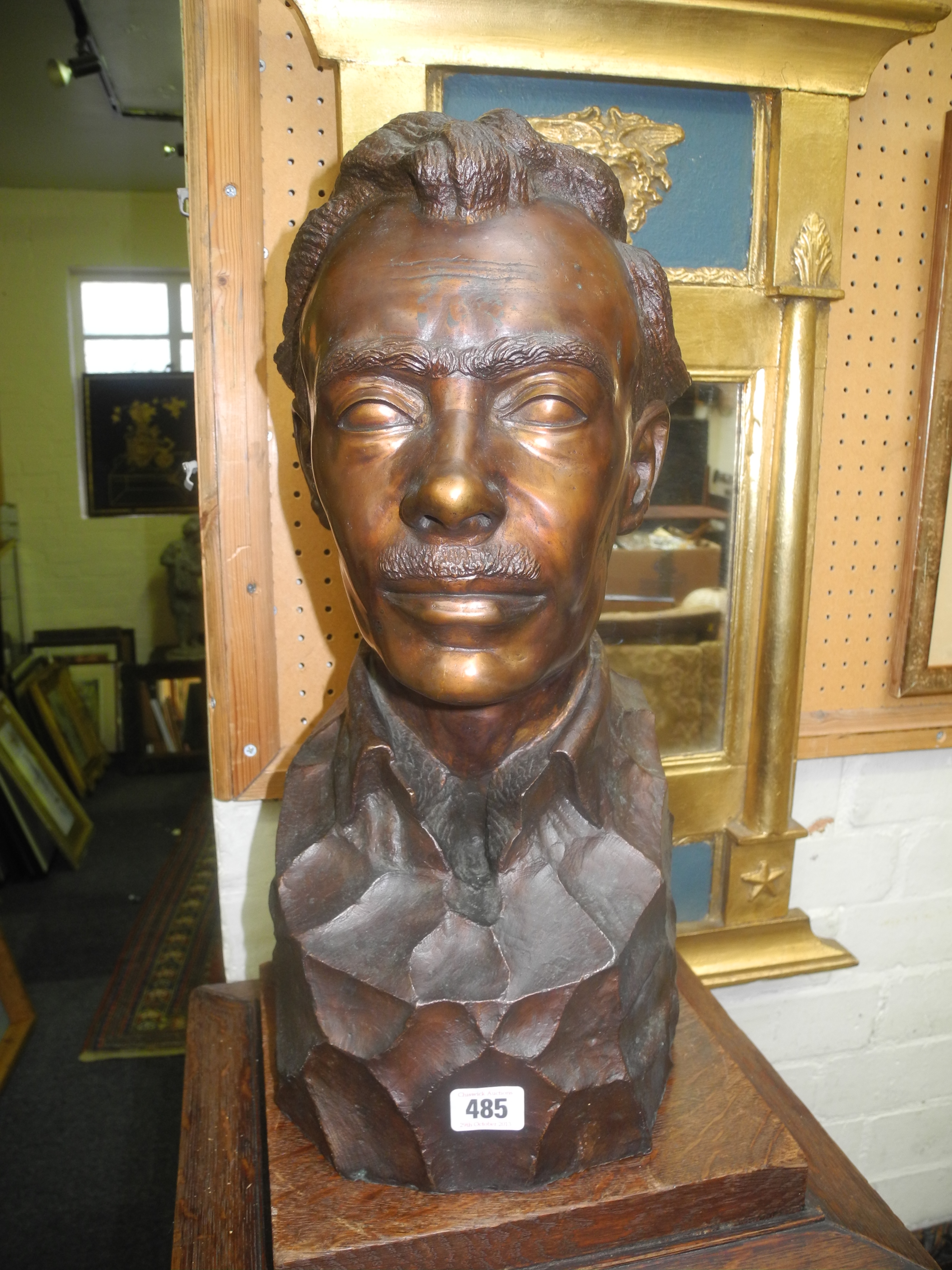 Mark Batten (1905-1993), bronze, portrait bust of John Hull Grundy.