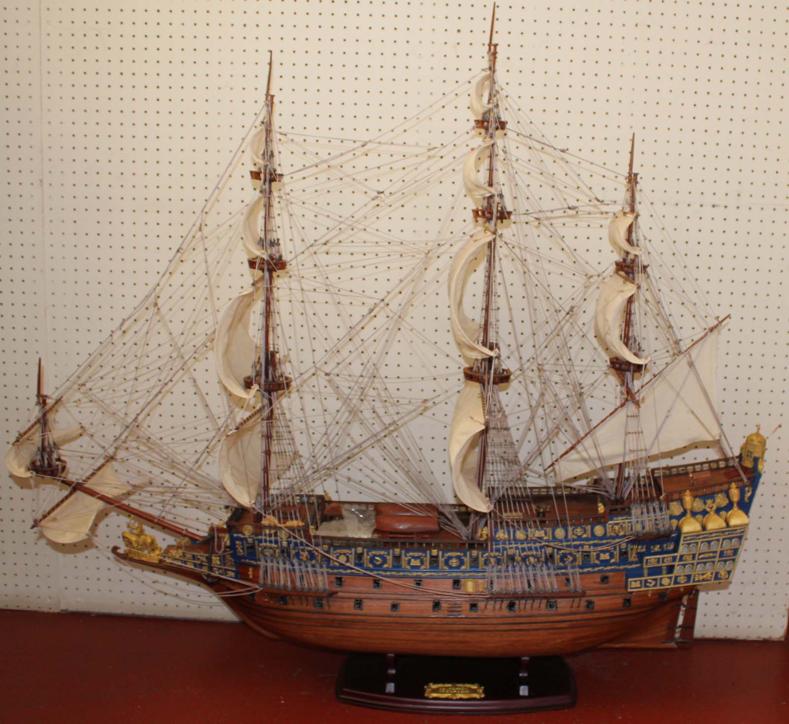 The Sovereign of the Seas, Model Galleon commissioned by Charles I with a full complement of