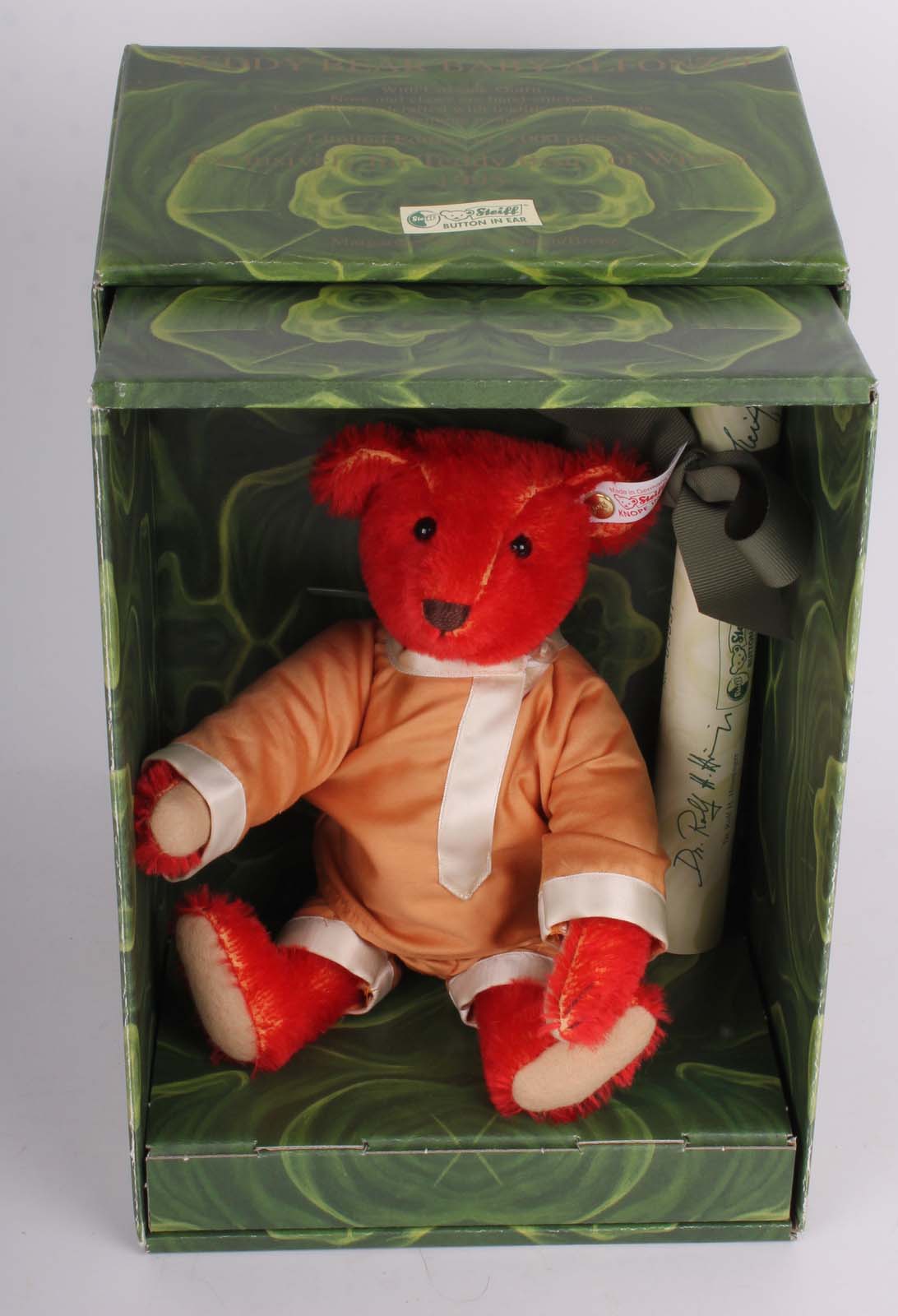 A contemporary (mint in box) Steiff Teddy bear Replica Baby Alfonzo, Limited Edition 3837/5000,