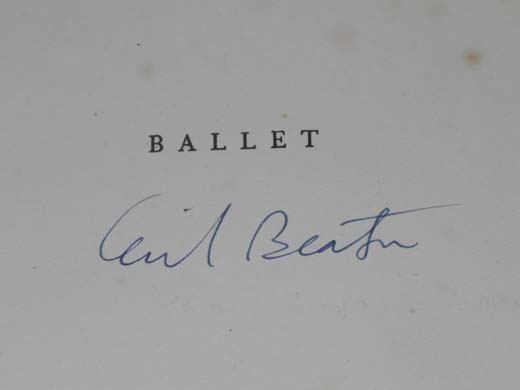 BEATON, Cecil (1904-80).  Ballet. London: Wingate, [1951]. Large 8vo. Half tone illustrations (a few