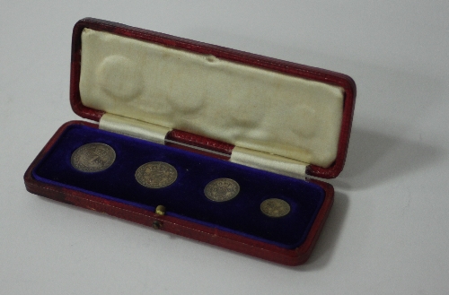 A set of Maundy money, 1903, cased