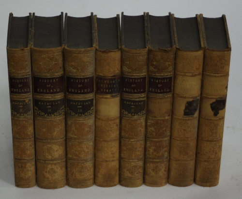 Macaulay (T B) The History of England from the Ascension of James II, 3rd edition, five volumes