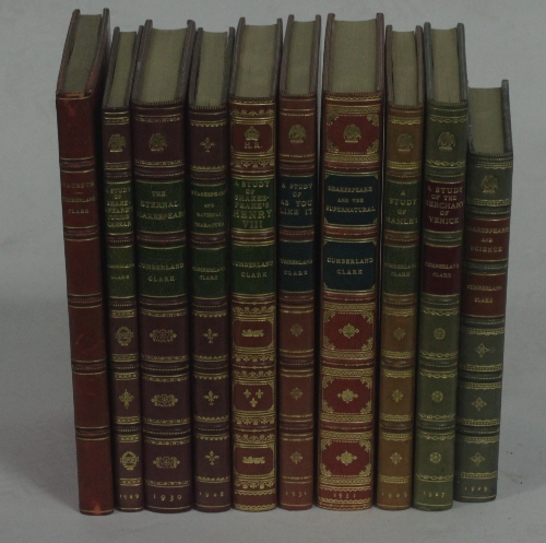 Clark (L) Various Volumes relating to Shakepeare including studies of individual plays,