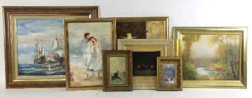 Sundry oil paintings