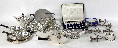 Sundry silver plated items