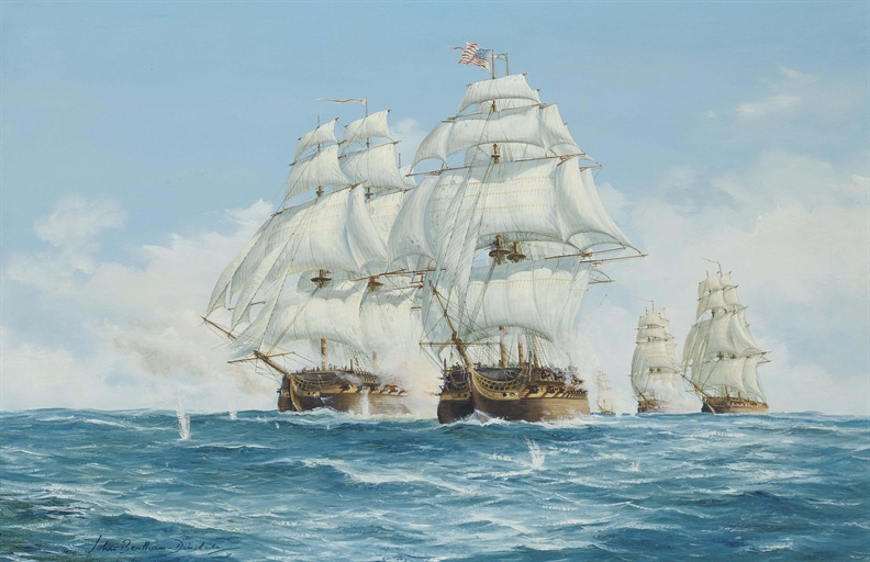 John Bentham Dinsdale (Yorkshire 1927-2008)
The capture of U.S.S. President off New York, 14th