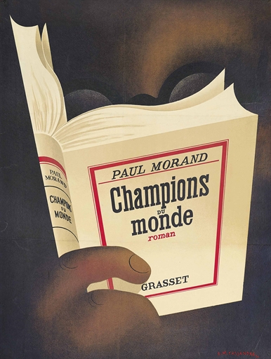 A.M. Cassandre (1901-1968) 
CHAMPIONS DU MONDE 
lithograph in colours, 1930, condition B+/A-; backed