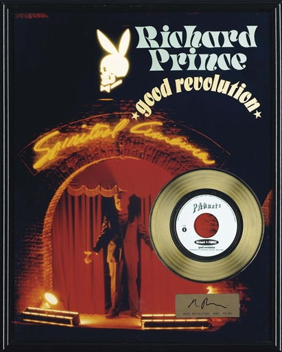 Richard Prince (b. 1949) 
Good Revolution (Parkett 34) 
presentation gold record and engraved