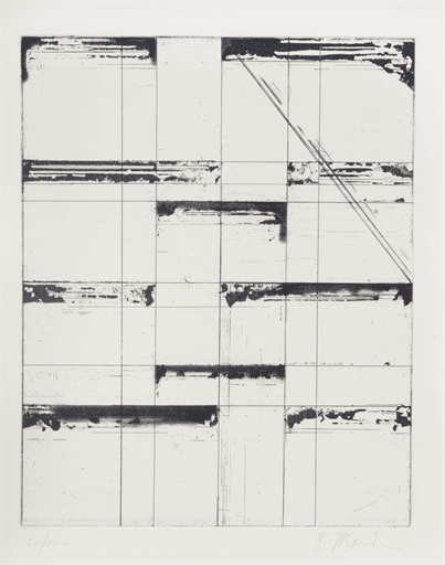 Brice Marden (b. 1938) 
Etching for Parkett (Parkett 7) 
etching and sugar-lift aquatint
1986
on BFK