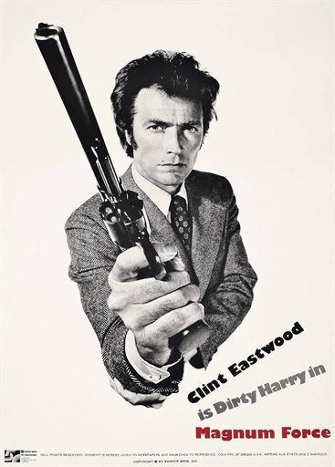 Bill Gold (b.1921) 
MAGNUM FORCE 
1973, Warner Bros. U.S. special display, condition A; backed on
