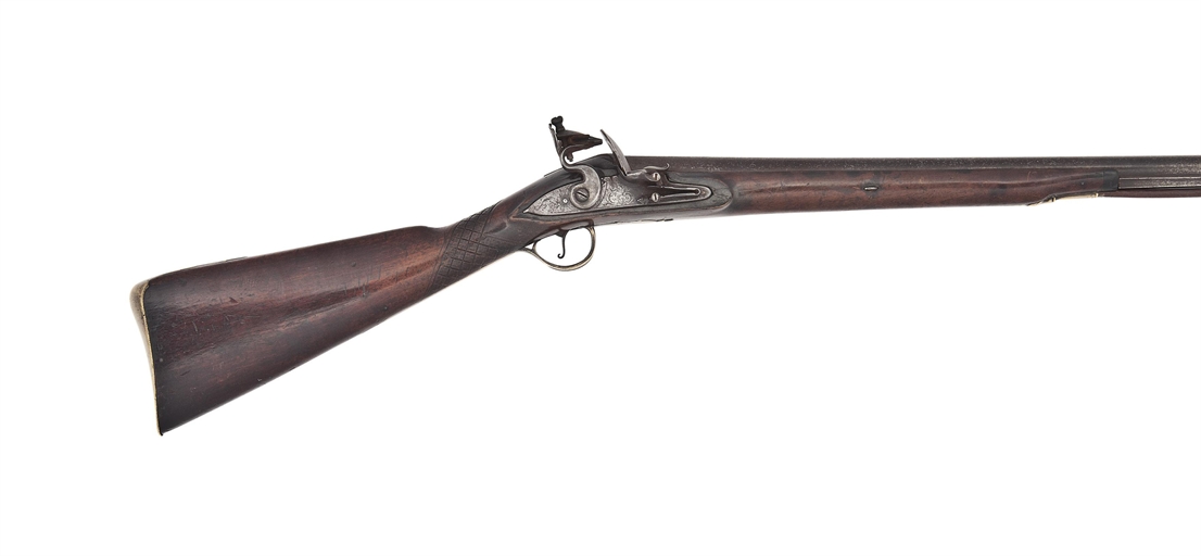 A 10-BORE SINGLE-BARRELLED FLINTLOCK SPORTING GUN 
SIGNED G. WARD, CIRCA 1800 
With swamped barrel