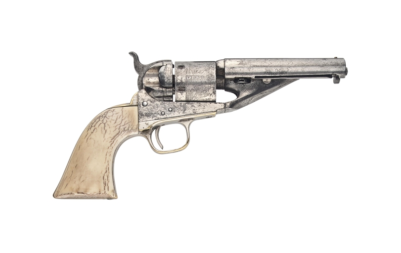 A .38 (RIMFIRE) 'MODEL 1861' ORIGINAL METALLIC CARTRIDGE RICHARDS-MASON SIX-SHOT SINGLE-ACTION