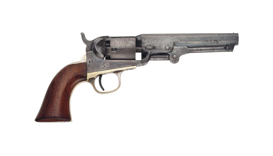 A .31 'MODEL 1849' FIVE-SHOT SINGLE-ACTION PERCUSSION POCKET REVOLVER 
COLT, NEW-YORK, SERIAL NO.