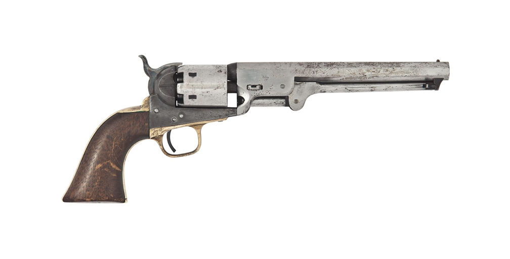 A .36 'MODEL 1851' SIX-SHOT SINGLE-ACTION PERCUSSION NAVY REVOLVER 
BY COLT, NEW-YORK, SERIAL NO.