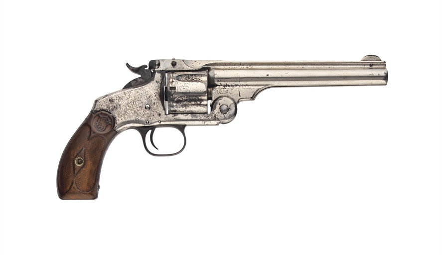 A .44 (RUSSIAN) 'THIRD MODEL' SIX-SHOT SINGLE-ACTION REVOLVER 
BY SMITH & WESSON, SPRINGFIELD,