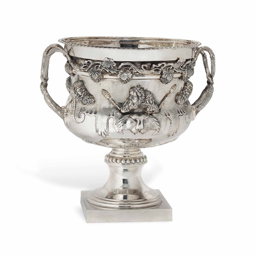 A MODERN SCOTTISH SILVER INTERPRETATION OF THE WARWICK VASE 
MARK OF D & H, EDINBURGH, 2009