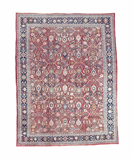 A FINE MAHAL CARPET, WEST PERSIA 
CIRCA 1930'S 
APPROX: 13FT.10IN. X 10FT.6IN.(422CM. X 320CM.)