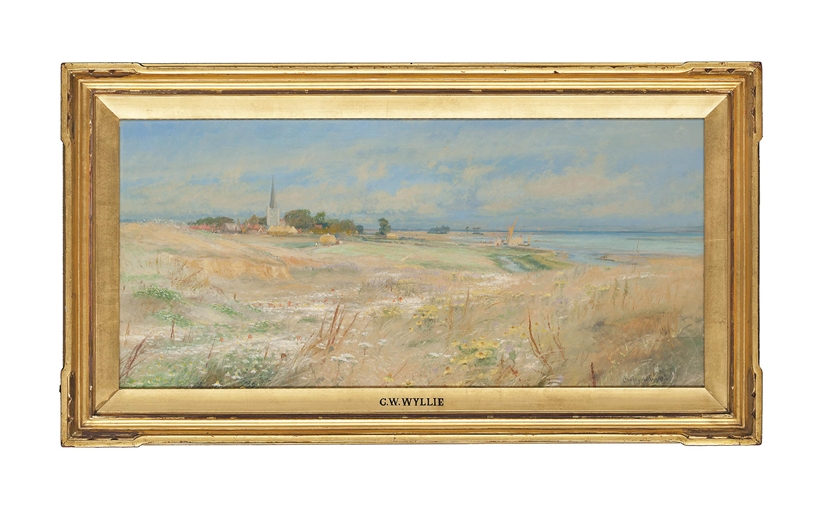 Charles William Wyllie (1853-1923) 
On the medway 
signed 'Charles W. Wyllie' (lower right) 
oil