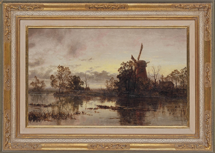 Robert Gallon (1845-1925) 
The windmill 
signed and dated 'R. Gallon 84' (lower right) 
oil on