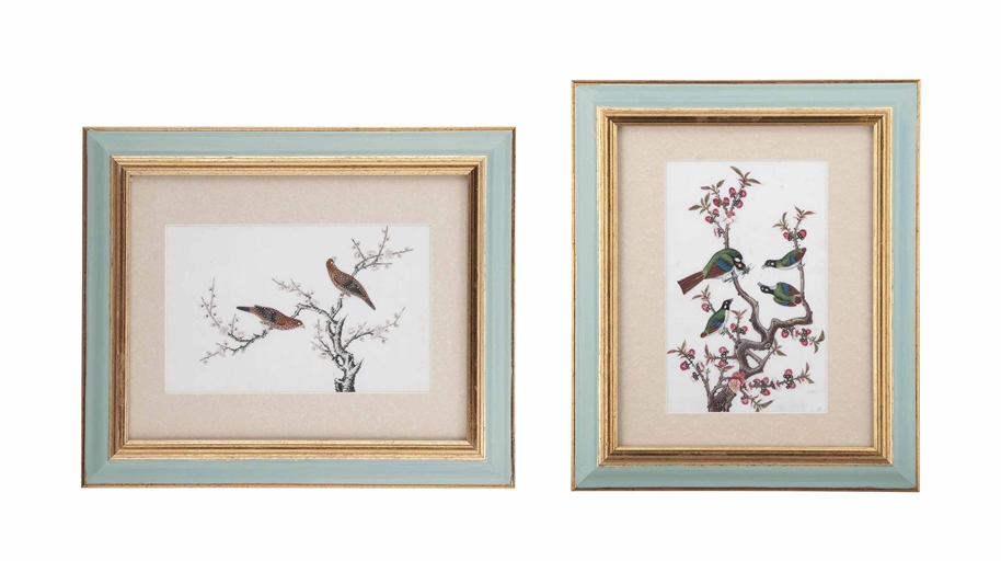 A SET OF TWELVE CHINESE RICE PAPER PAINTINGS 
LATE 19TH/EARLY 20TH CENTURY 
Variously depicting