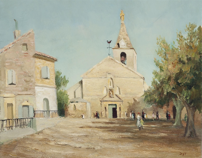 Marcel Dyf (1899-1985) 
Eglise de la Major, en Arles 
signed 'Dyf' (lower right) 
oil on canvas