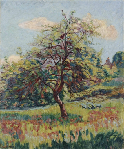 Armand Guillaumin (1841-1927) 
Vergers en fleurs à Miregaudon 
signed 'Guillaumin' (lower left);