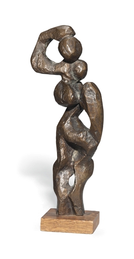 Ota Janecek (1919-1996) 
Woman 
bronze with brown patina 
Height: 11 1/8 in. (28.3 cm.) 
Conceived