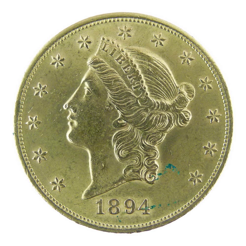 United States Of America gold $20 coin, 1894