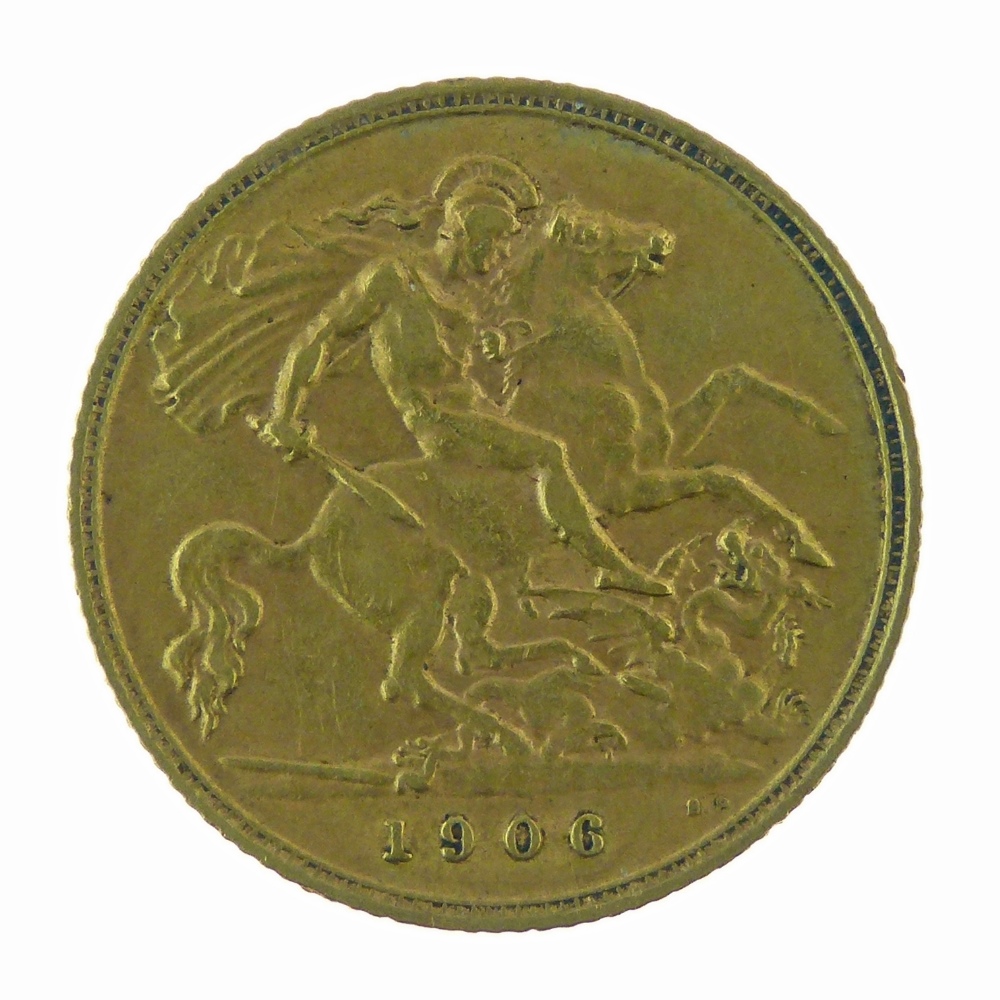 Edward VII half sovereign, 1906