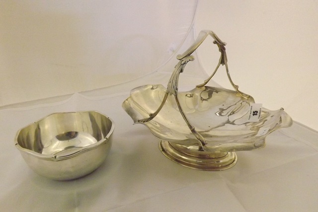 ELECTRO PLATED FRUIT BOWL & ITALIAN BOWL BY FW BROGG