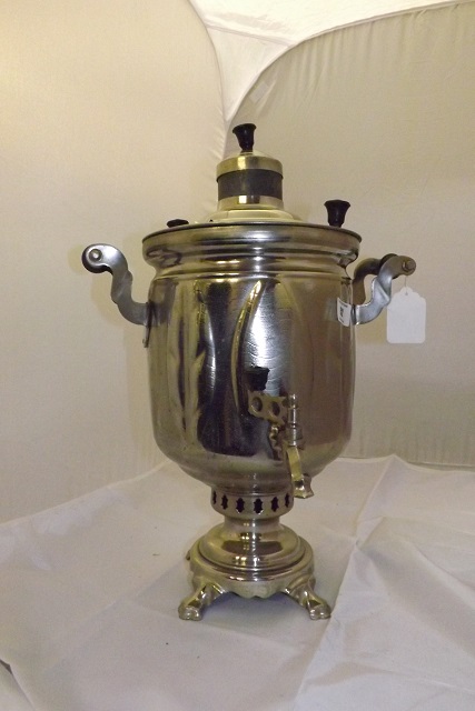 SILVER PLATED DECO SAMOVAR