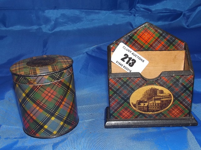 TARTAN WARE RIBBON BOX & CARD CASE