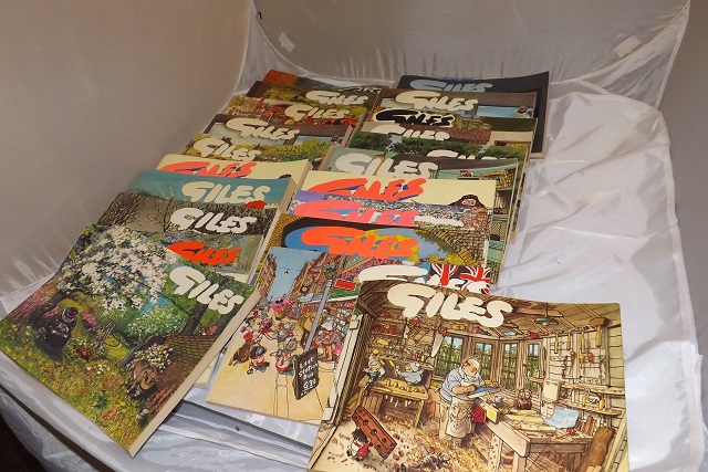 GILES ,DAILY EXPRESS CARTOONIST ,ANNUALS 22 VOLUMES