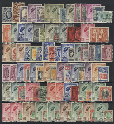 Mixed Lots & Accumulations BRITISH COMMONWEALTH KGVI fine M collection neatly presented in black