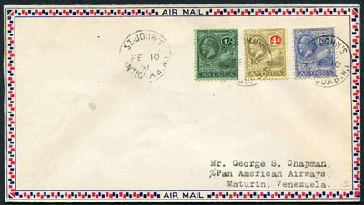 ANTIGUA 1929 group of FF covers rated to 9d or 1/4½d, one with three line cachet FIRST TERCENTENARY